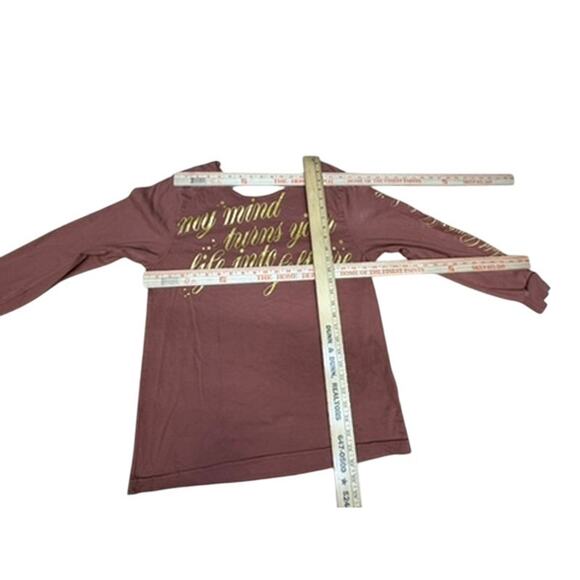 "Taylor Swift" CUT OFF COLLAR Long Sleeve Gold Rush T-Shirt Tour Concert Folk - Picture 7 of 10